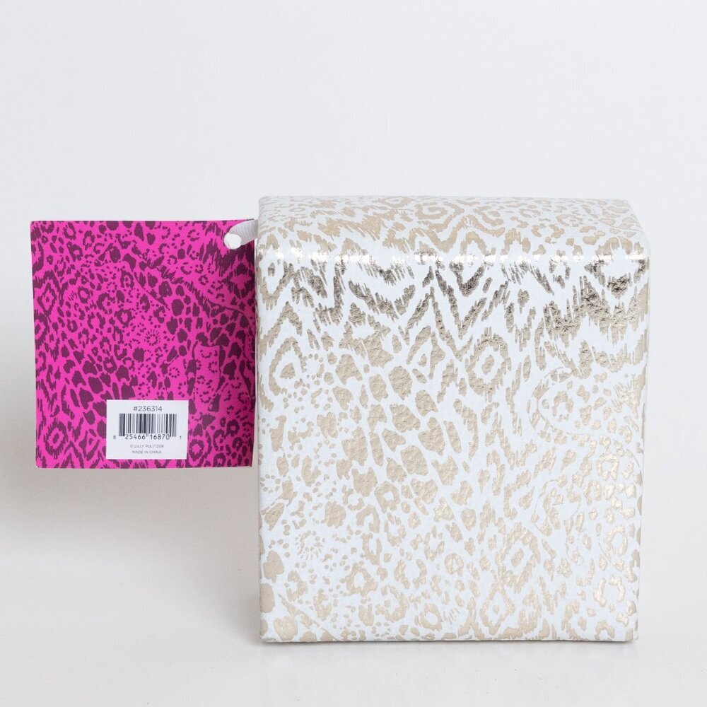 Lilly Pulitzer Travel Jewelry Organizer Gold Case Box Tray Pouch Holder - Picture 3 of 11